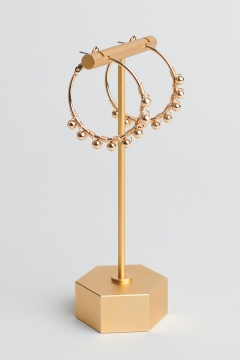 womens gold small hoop circle earrings